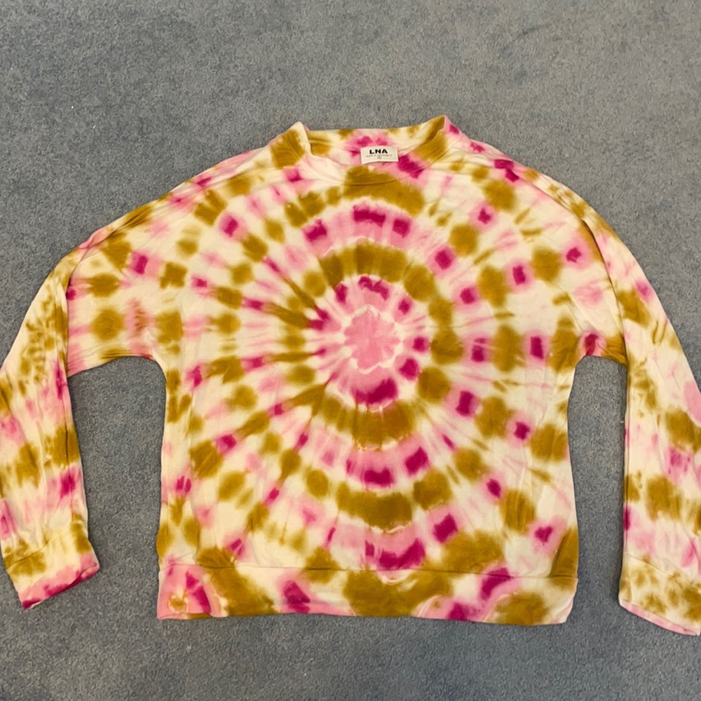 LNA Tie Dye light sweatshirt